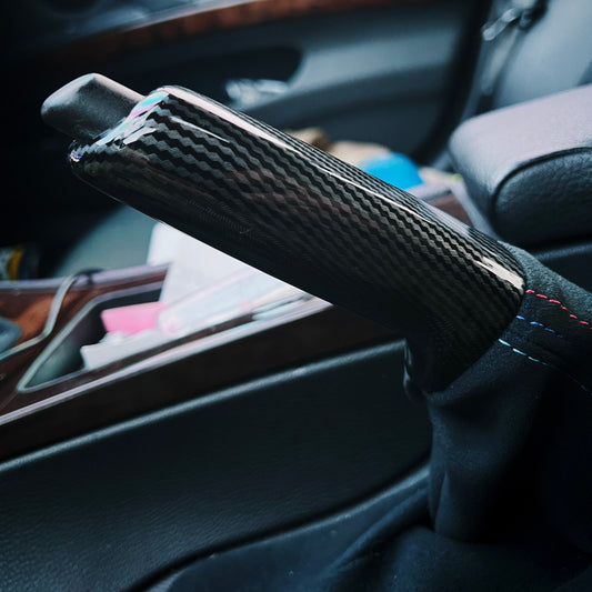 Exclusive Option - The perfect Alcantara starter set for any #997 #987  owner. Alcantara shiftboot, e-brake handle, and e-brake banana covering  featuring deviated stitching to match your interior. Perfect complement for  other