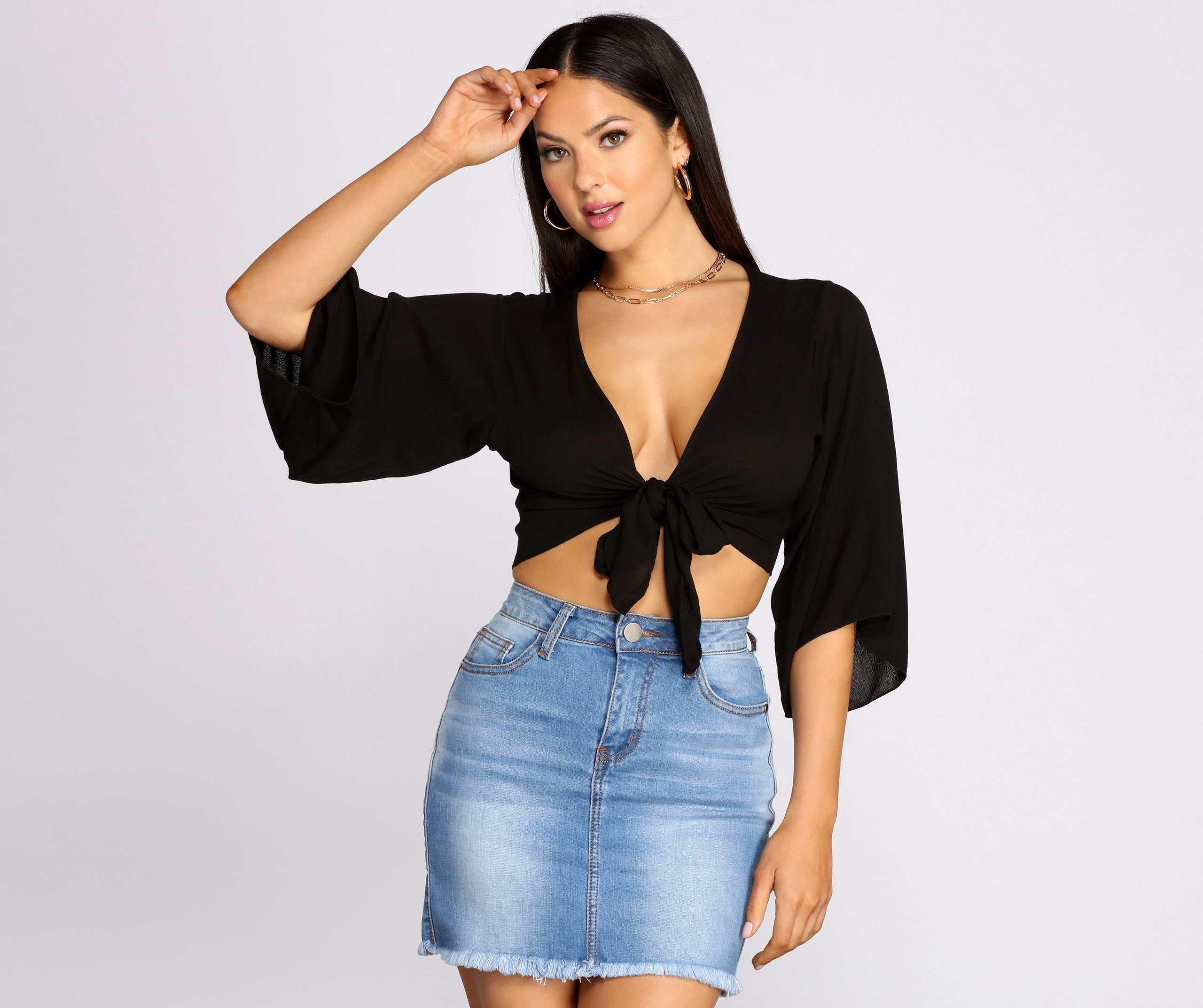 Boho Daze Tie Front Top - Image 10