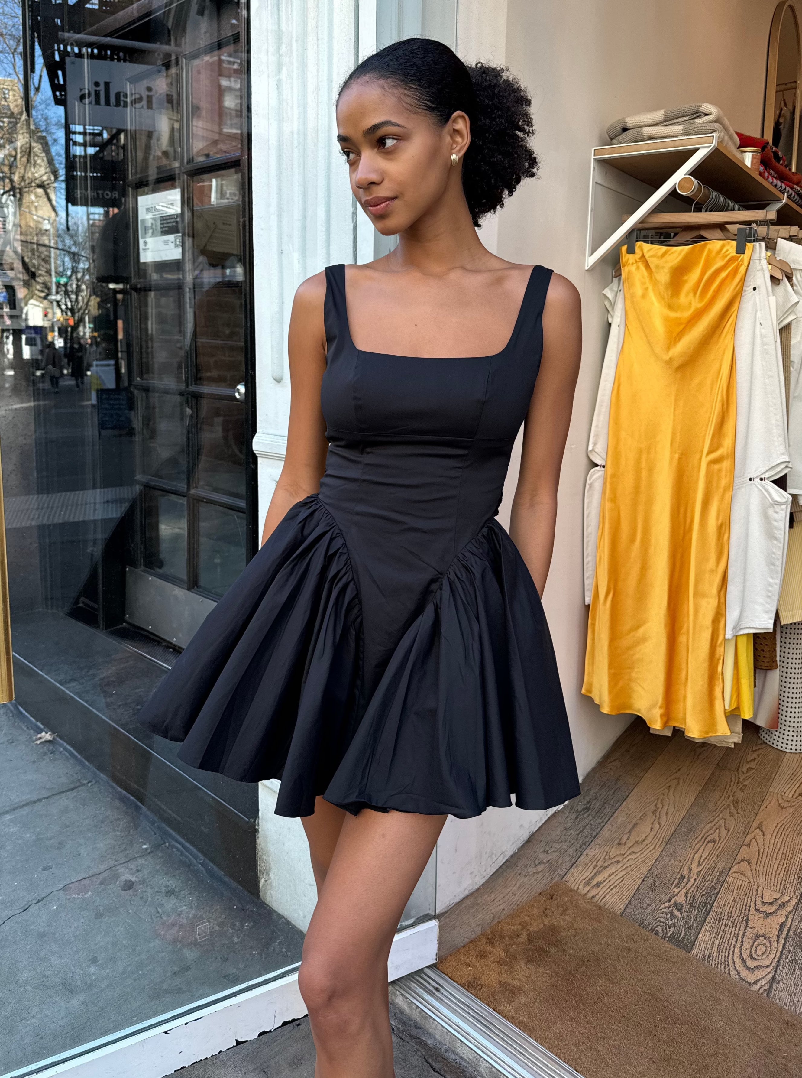 Ballet Mini Dress in Black