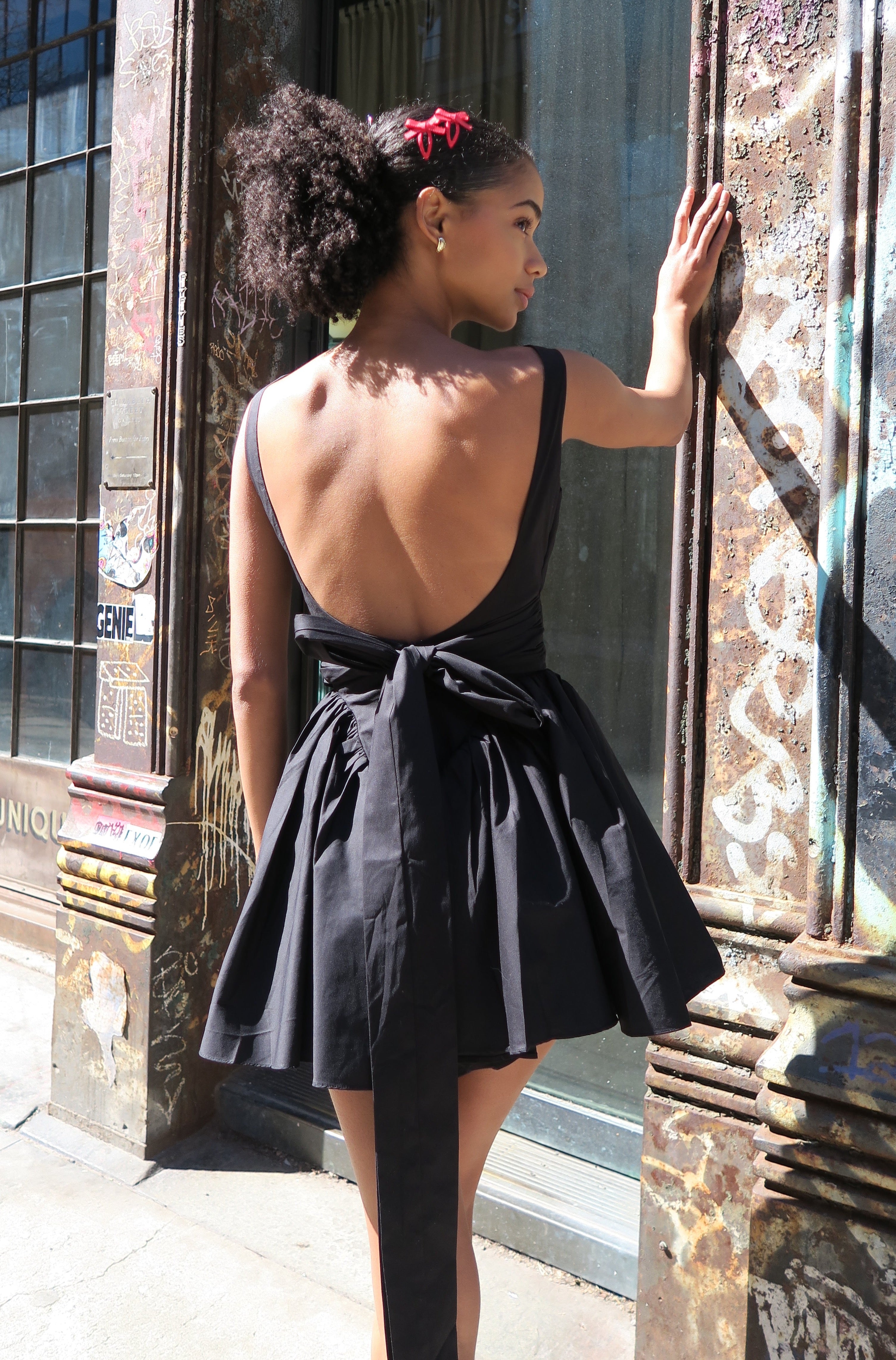 Ballet Mini Dress in Black