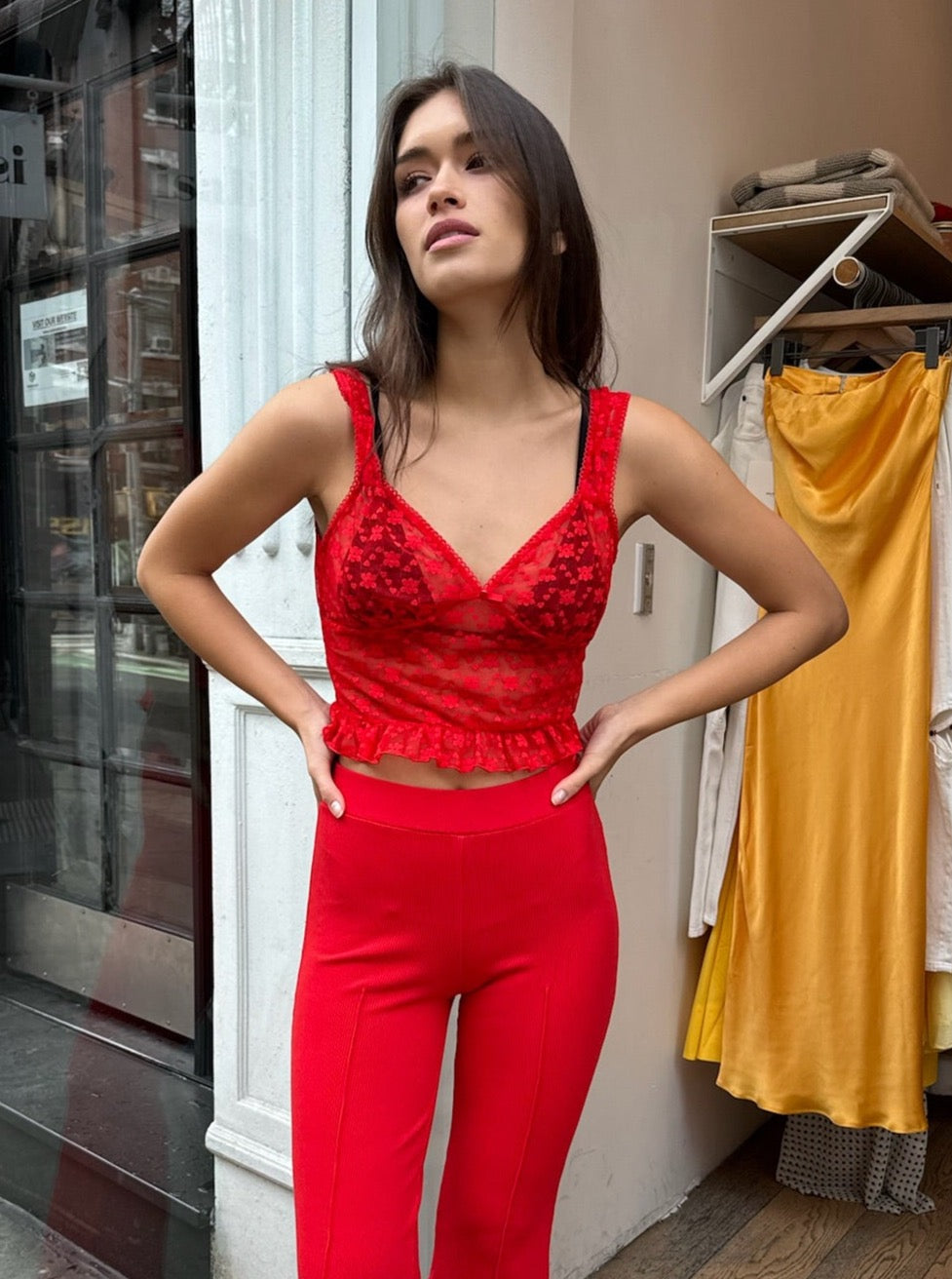 Tart Lace Top in Red