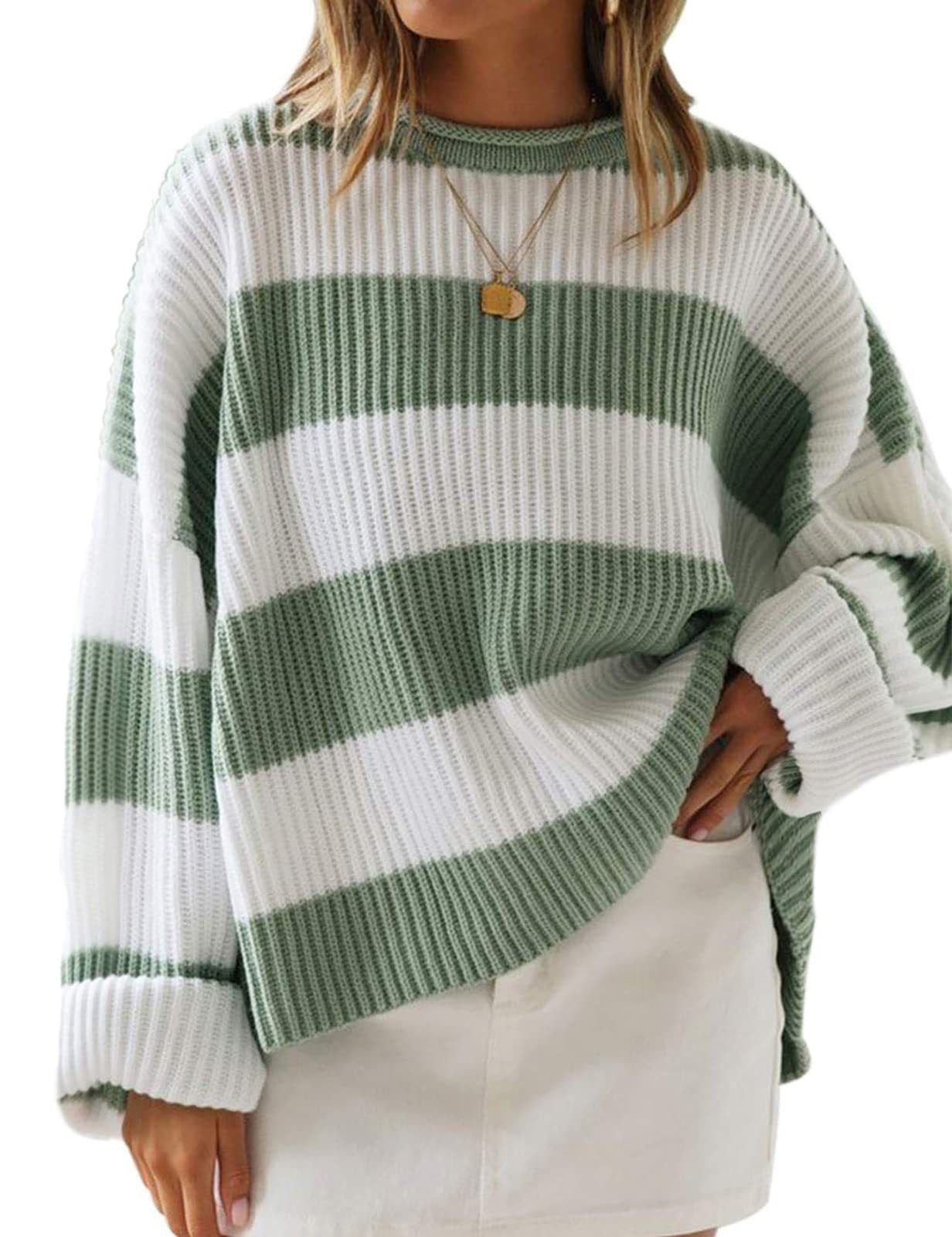 All About The Stripes Cropped Sweater