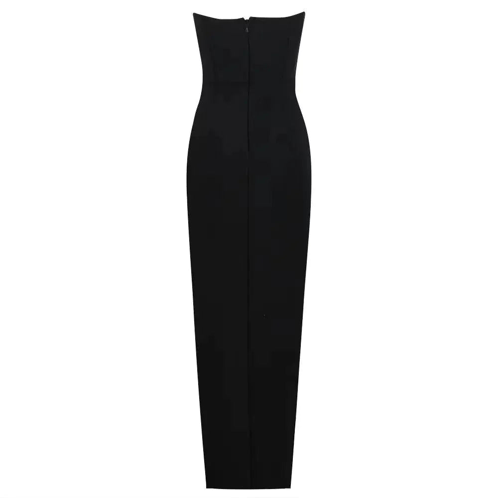 Dolled Up Crystal Rose Embroidered Maxi Dress - Image 10