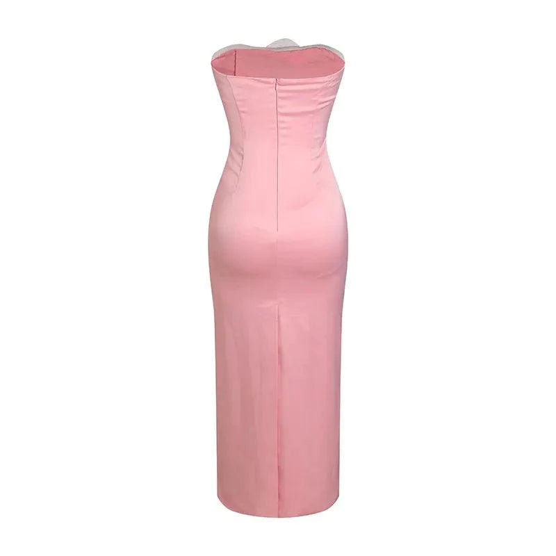 For Lovers Only Crystal Heart Maxi Dress