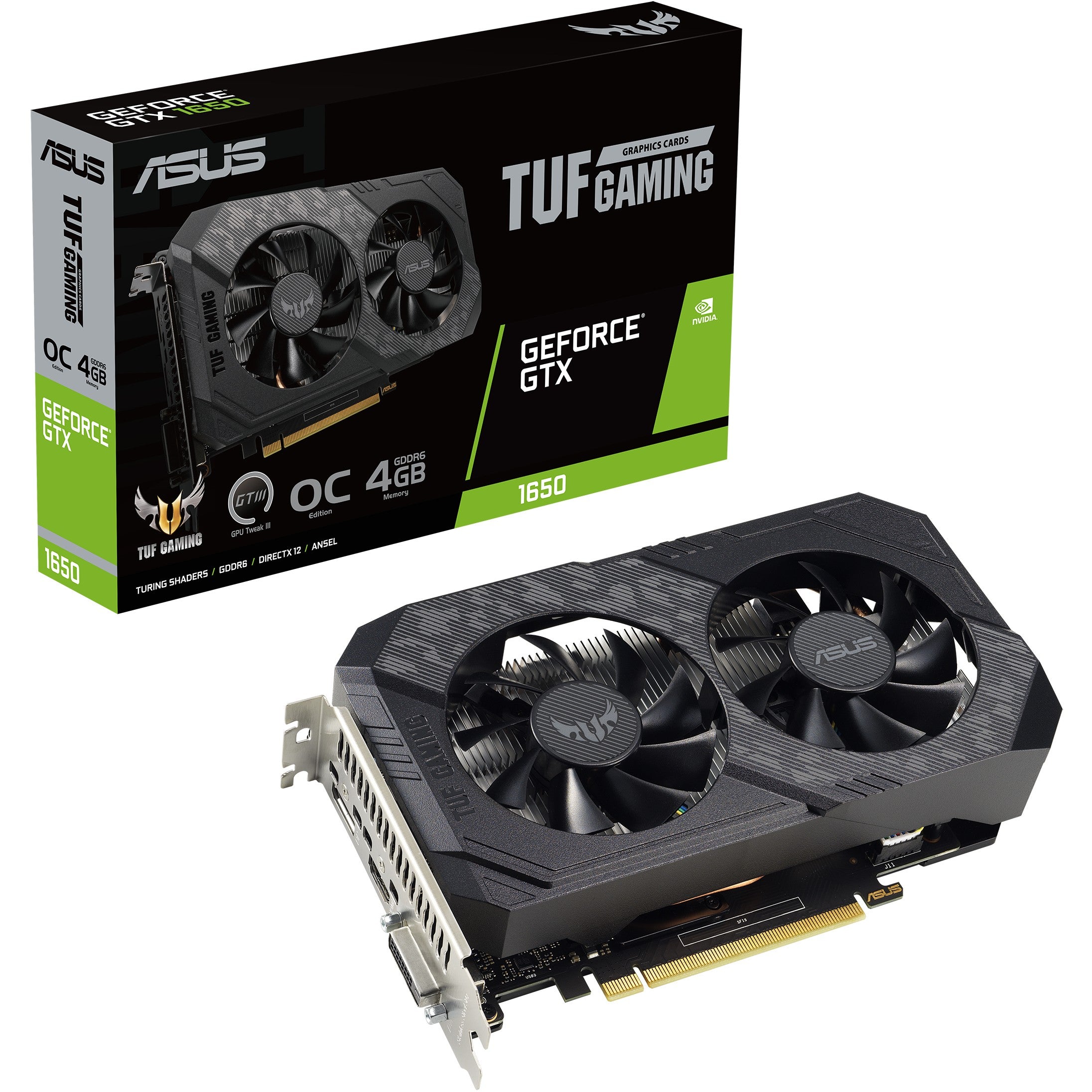 ASUS TUF Gaming TUF-GTX1650-O4GD6-P-V2-GAMING NVIDIA GeForce GTX