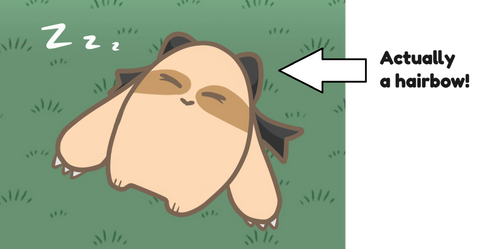 Mr. Sloth sleeping on the ground in an open field