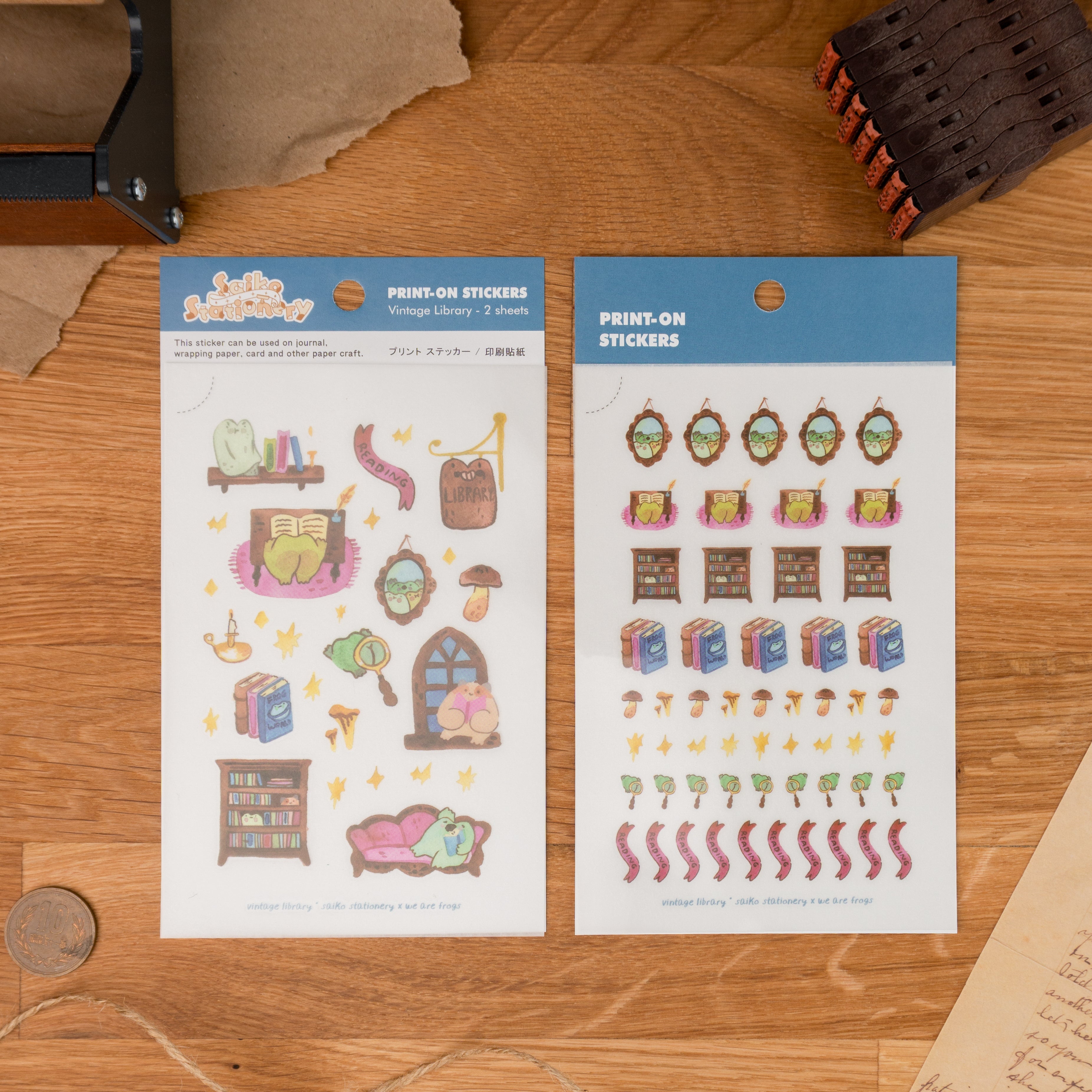 Saiko Stationery x We Are Frogs x MU Print-On Stickers