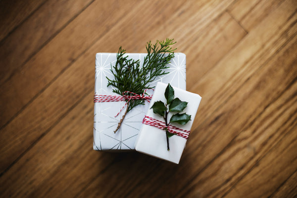 Sustainably wrapped gifts