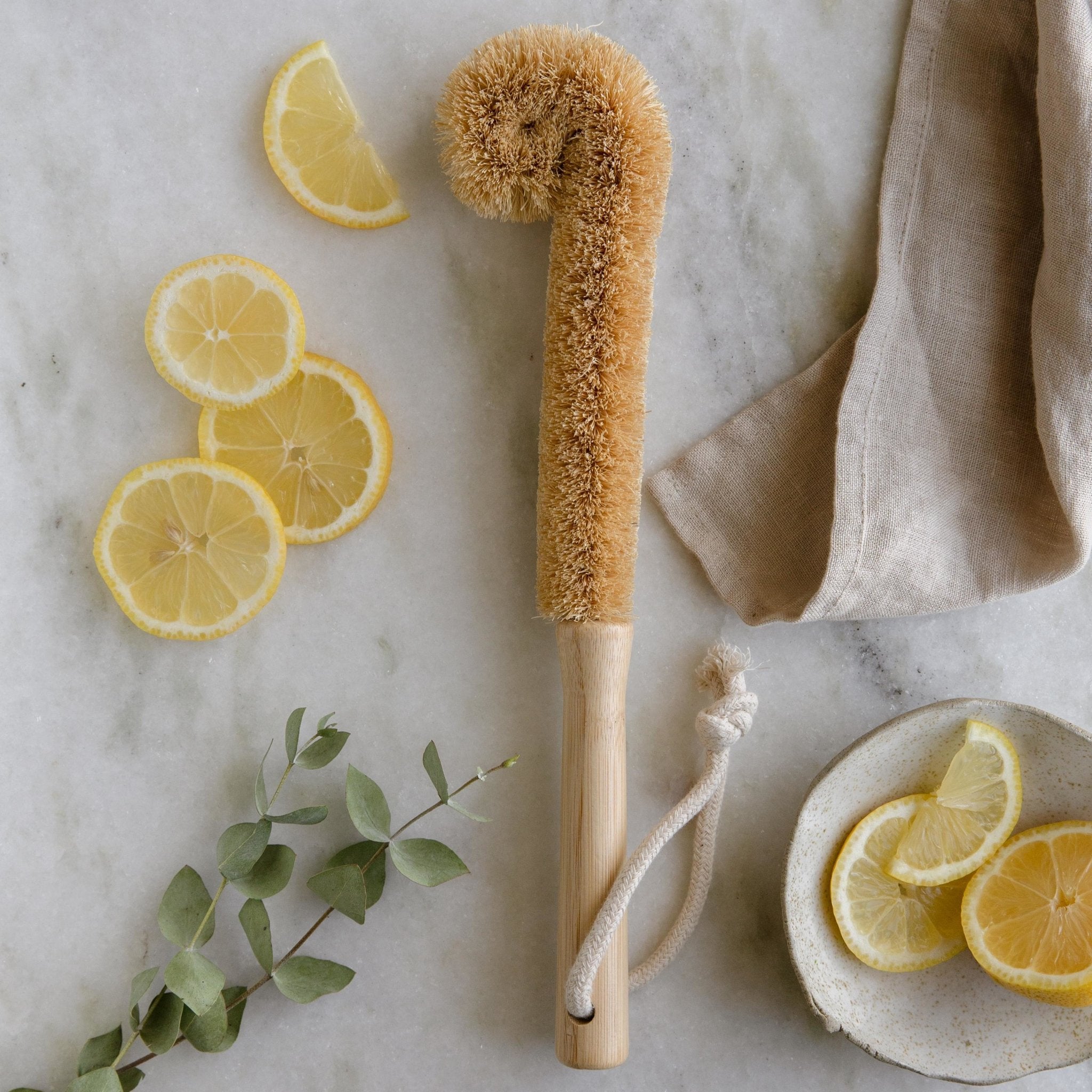 Sustainable Kitchen Bundle: Solid Dish Soap, Waterfall Soap Dish, Sisal  Cleaning Brush, Pot Scrubber