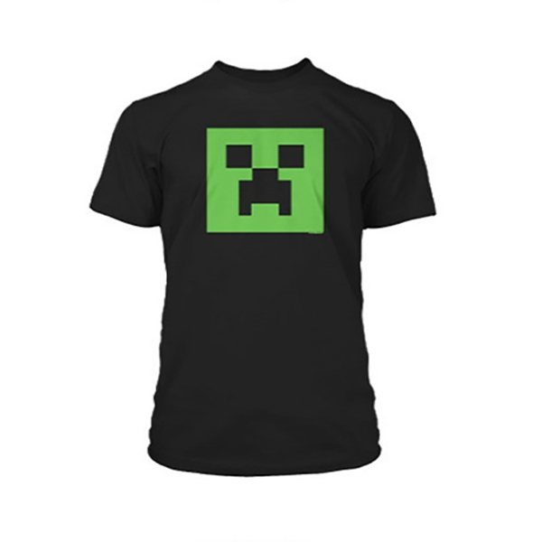 For minecraft glow in the dark t shirt online stock