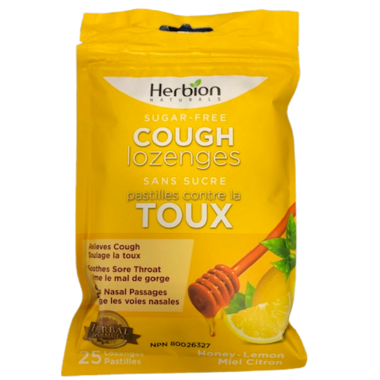 Herbion Honey Lemon Sugar Free Cough Lozenges
