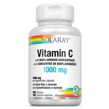 Solaray Vitamin C with Rose Hips Acerola & Bioflavinoids 1000mg