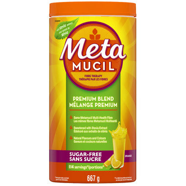 Metamucil Fibre Therapy Premium Blend Powder Sugar-Free Orange