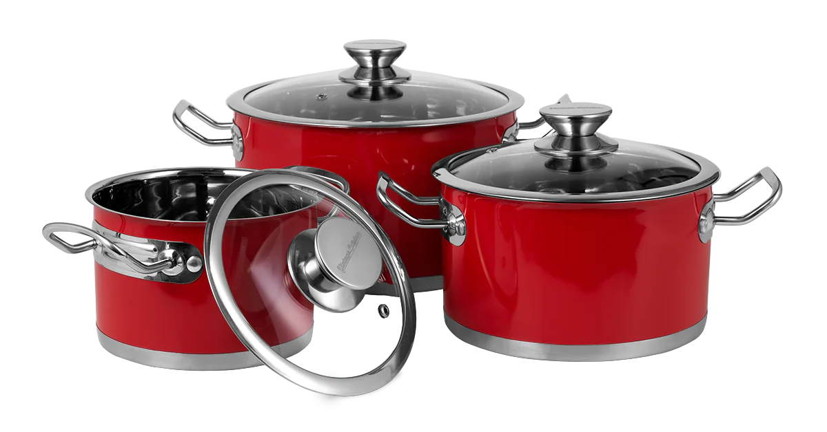 Basque Enameled Cast Iron Cookware Set (Rouge Red), Algeria