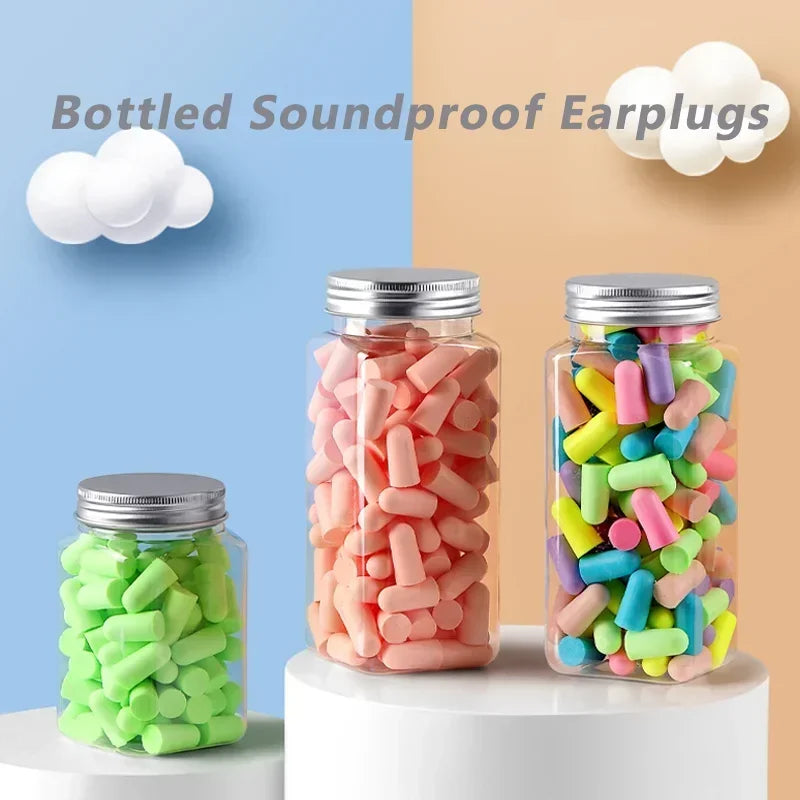 10/24/60pcs Earplugs Antinoise, Sleep Noise Reduction Ear Protector Soft Foam Earplugs