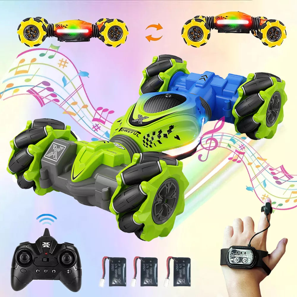 RC Car Toy 2.4G Radio Remote Control Cars RC Watch Gesture Sensor Rotation Twist Stunt Drift Vehicle Toy for CHildren Kids
