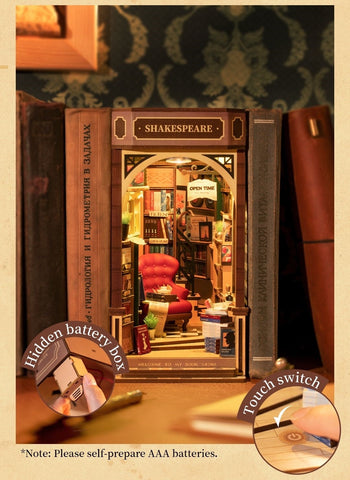 Shakespeare Bookstore DIY Book Nook Kit – DIYative™