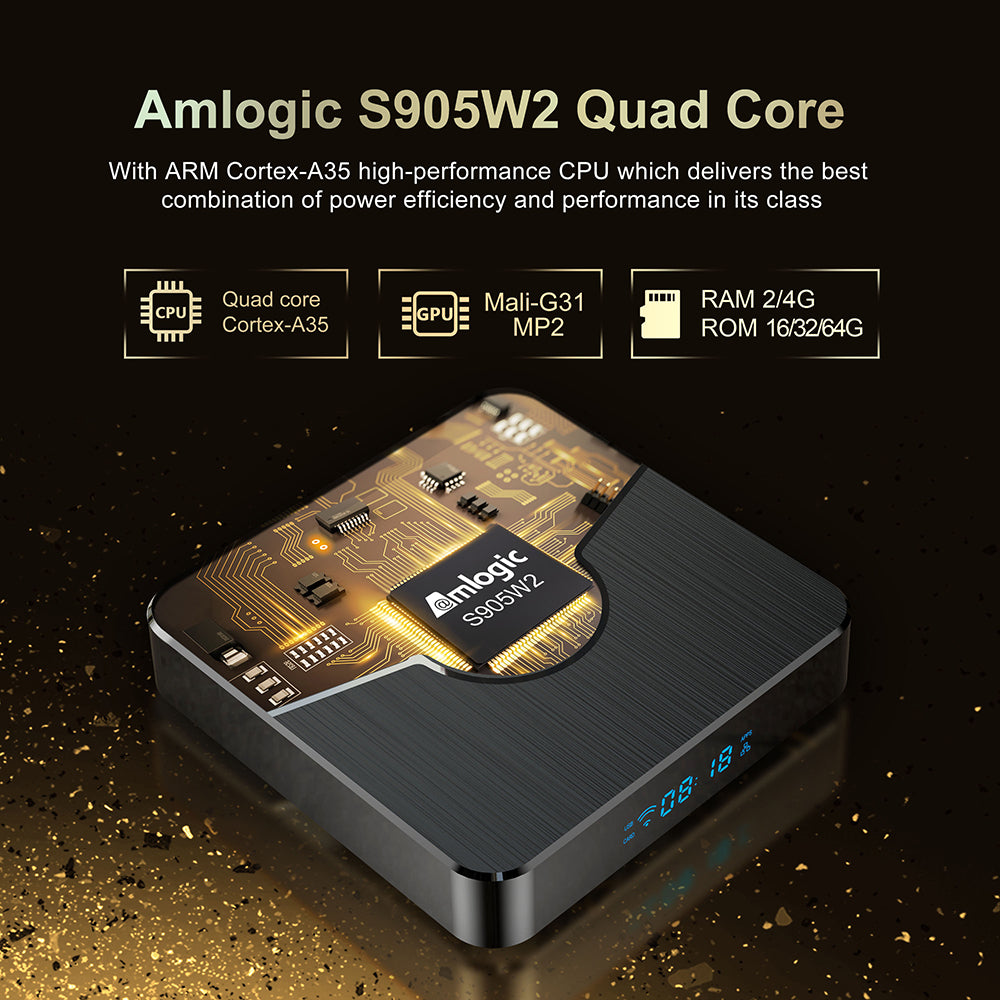 X98 Plus Amlogic S905W2 Android11 BT5.0 4K AV1 TV Box
