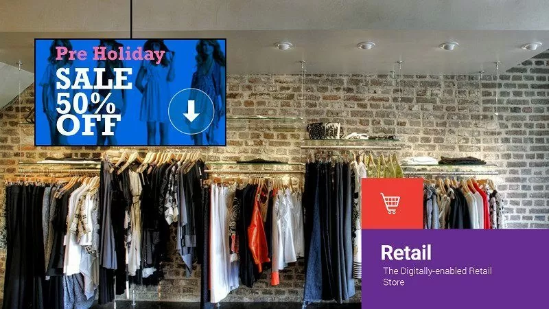 android tv box digital signage for retail