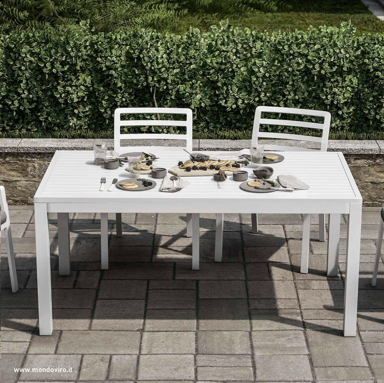 Tavolo richiudibile da pranzo per esterno in legno di acacia cm 120x70