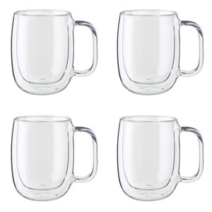 Henckels Cafe Roma 2-pc Double-Wall Glassware 15oz. Glass Latte Mug Set