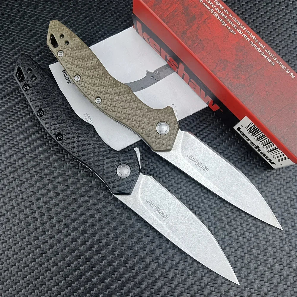 Shoreline Kershaw 1845 Assisted Folding Knife 8Cr13Mov Blade Nylon Fiberglass Handle Edc Outdoor Combat Tactical Pocket Knives
