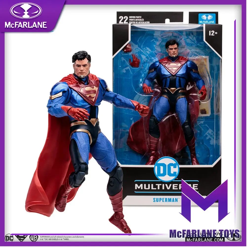 McFarlane Toys Superman (Injustice 2) 7" Action Figure Figures 18cm Doll Children's Toy DC Multiverse Model Collection Mannequin