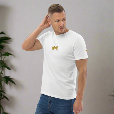 #GT4L Men's Embroidered Organic Cotton T-shirt. Branded Clothing and Accessories