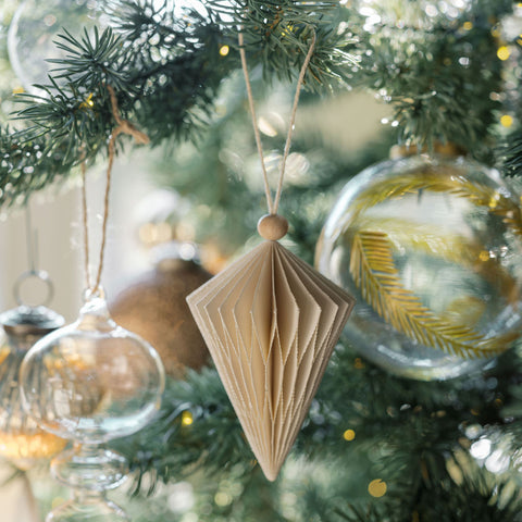paper ornament on tree