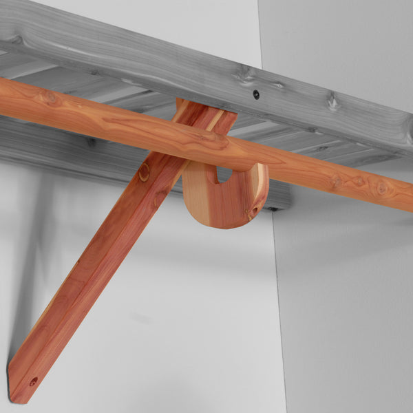 Cedar J-Hook Closet Rod Support – Northern Kentucky Cedar, LLC.