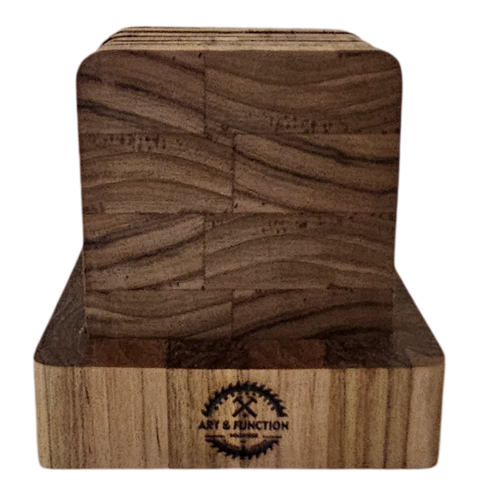 7 Teak Bottle Opener Coasters.