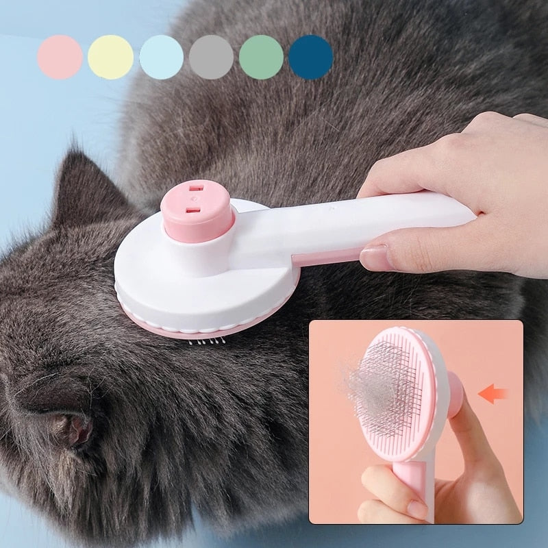 Cat Brush Self Cleaning Slicker Brush