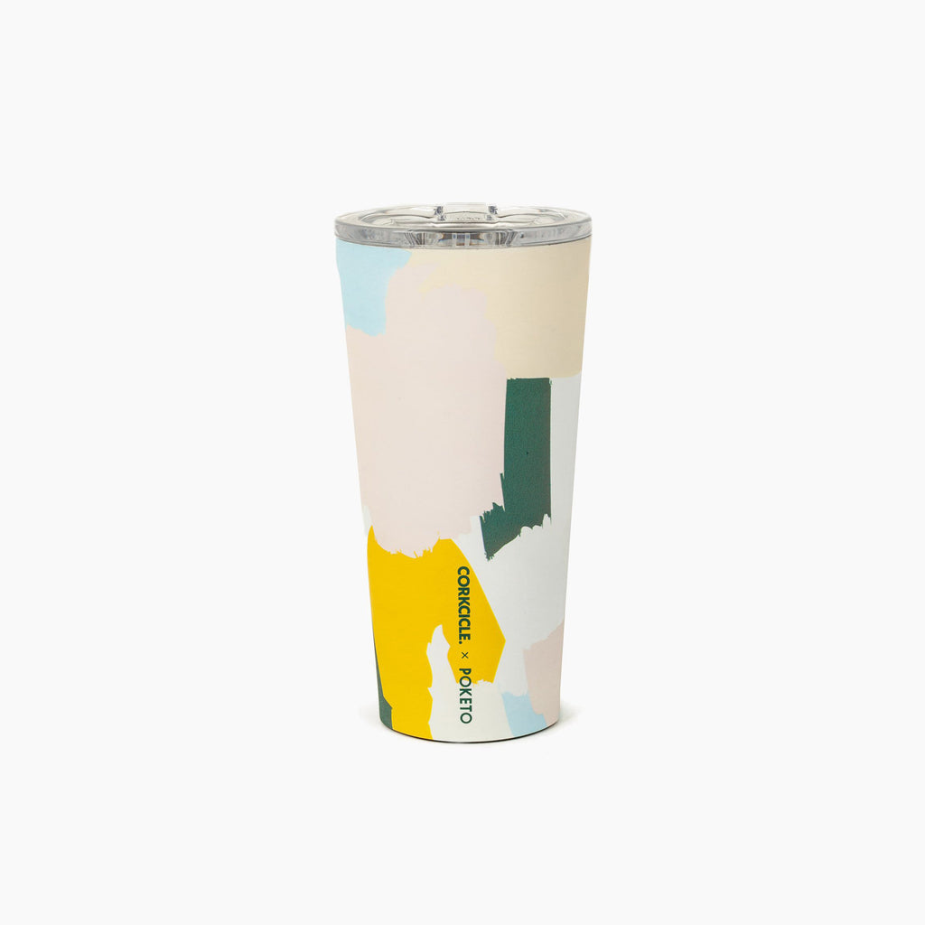 Download Brush Stroke Corkcicle x Poketo Tumbler - Pacific Bright