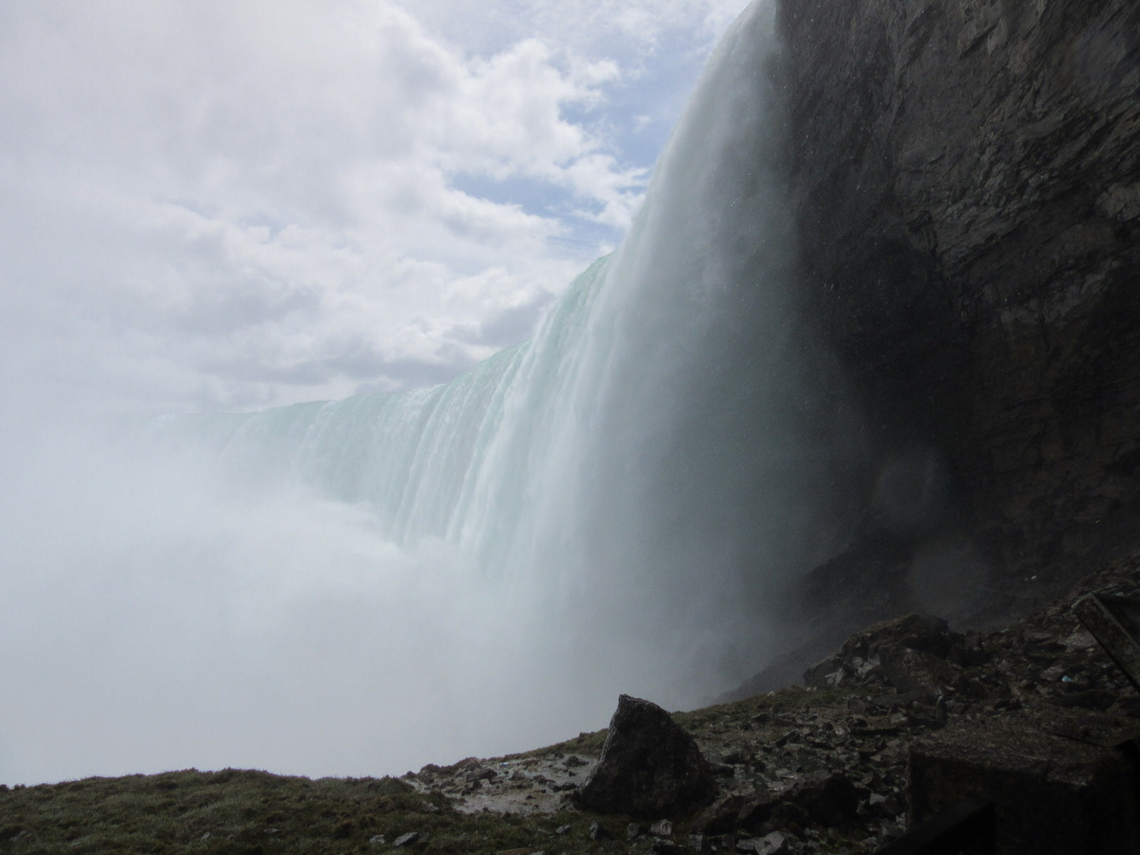 View from journey beneath the falls