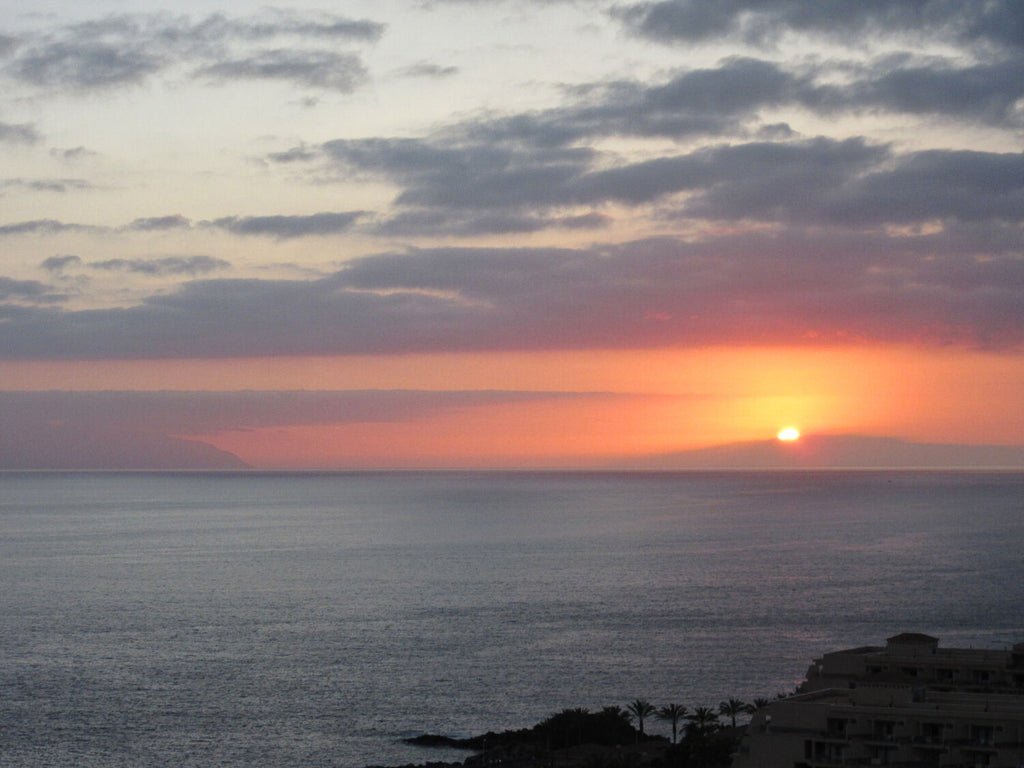 Sunset over ocean in Tenerife