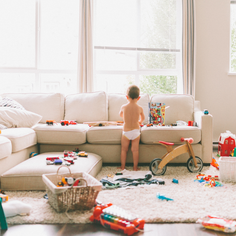 messy playroom