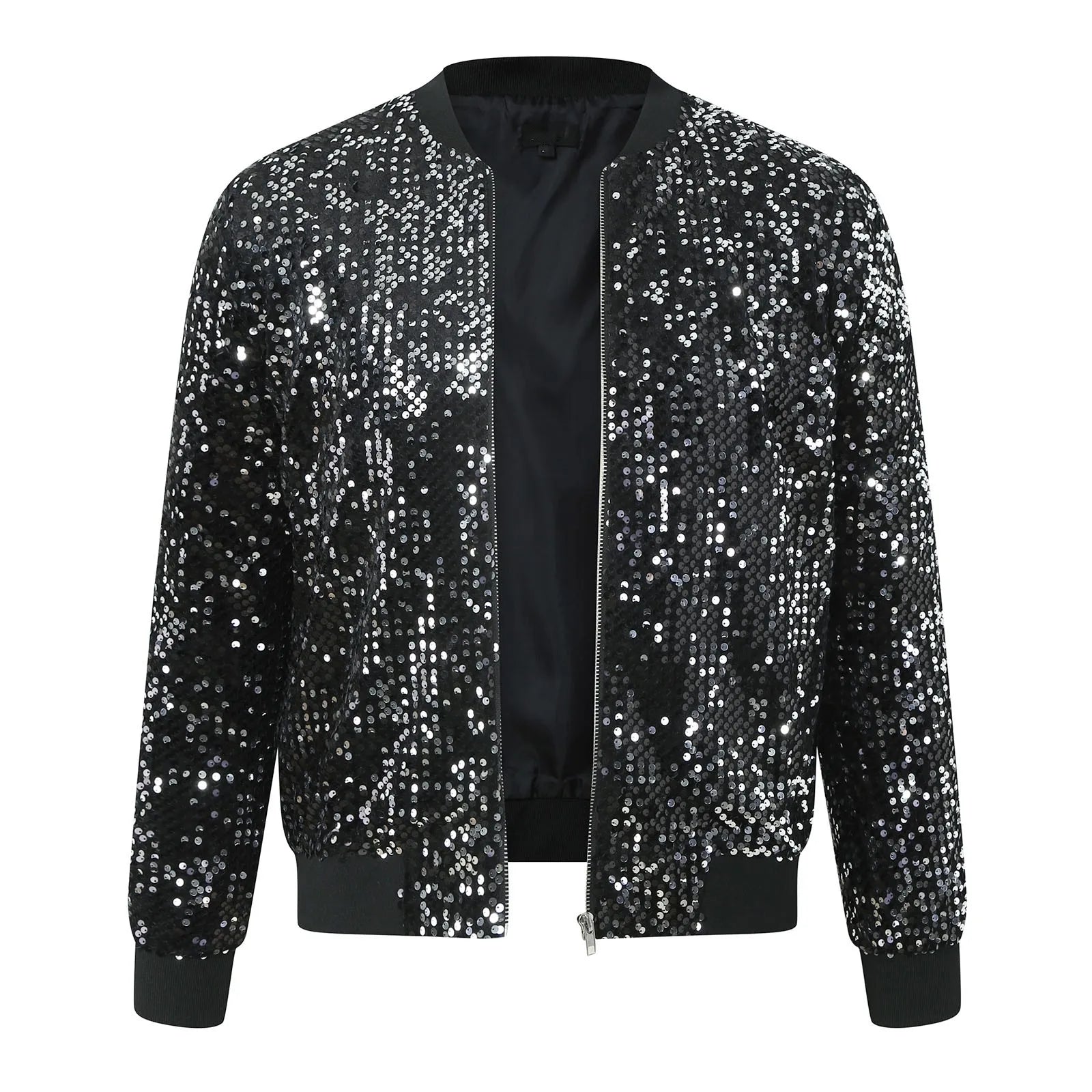 Sequin Flight Jacket
