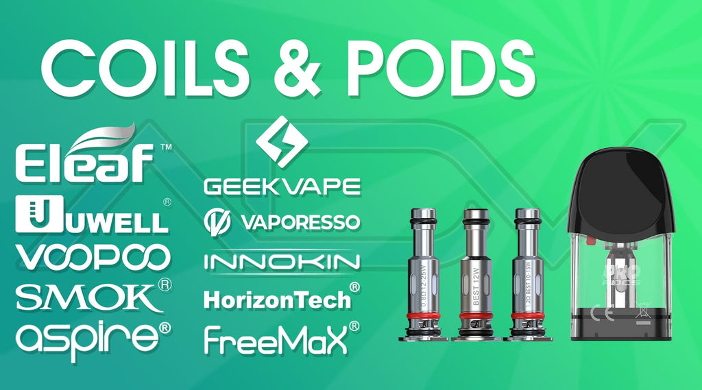 Replacement Coils and Pods at All Day Vapes