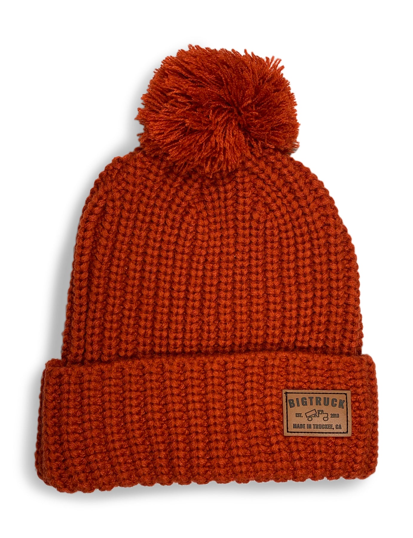 orange pom hat