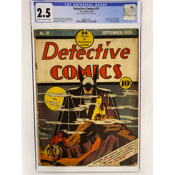 Detective Comics #31 CGC 2.5