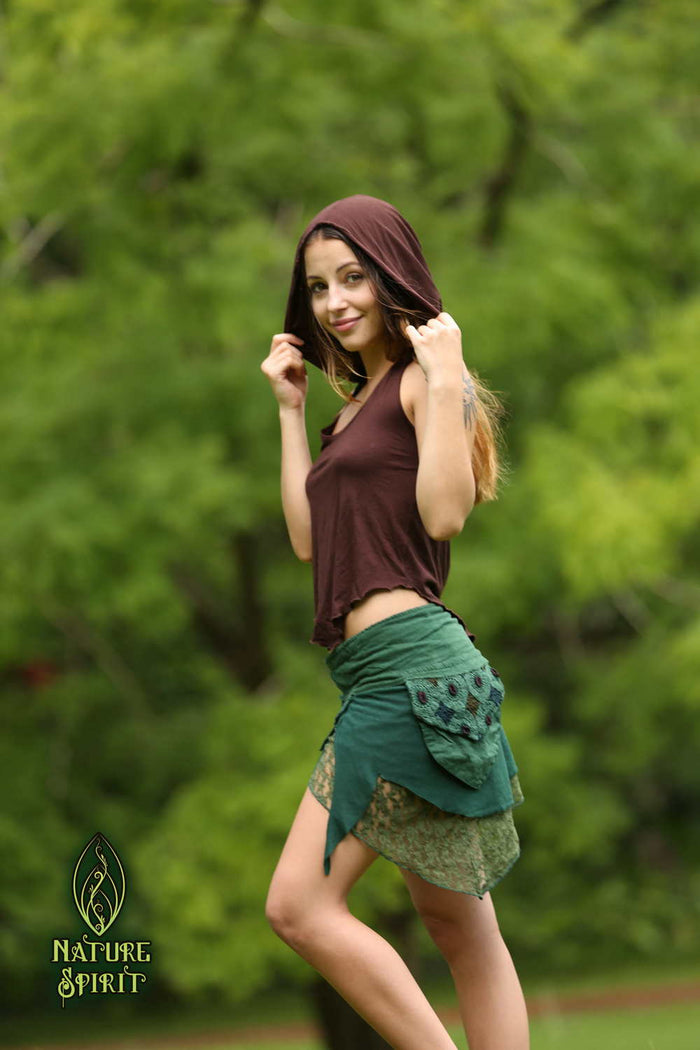 Pixie Flare Skirt Center Point Fit and Flare With Pockets Elven Forest  Festival Clothing 