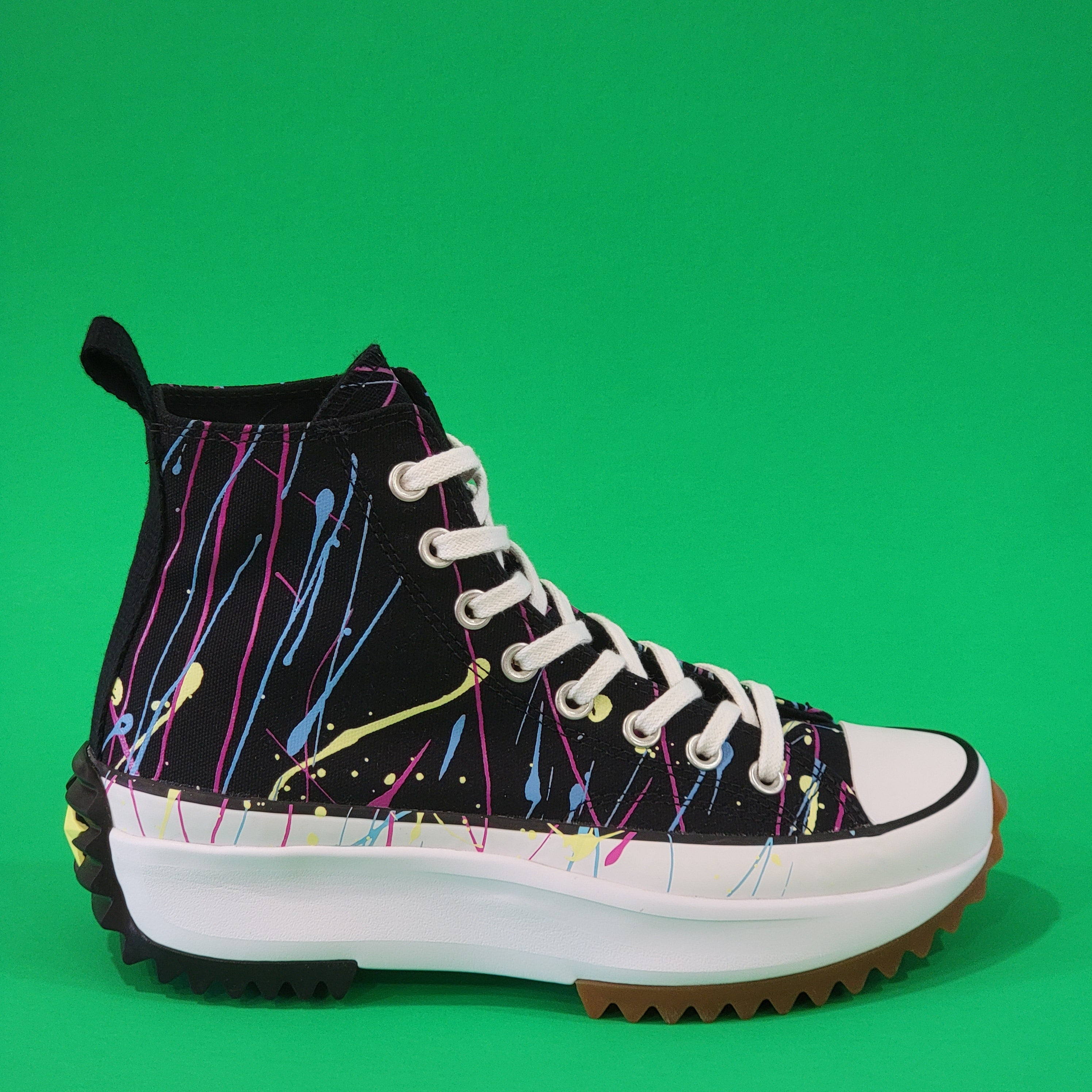 paint splatter converse platform