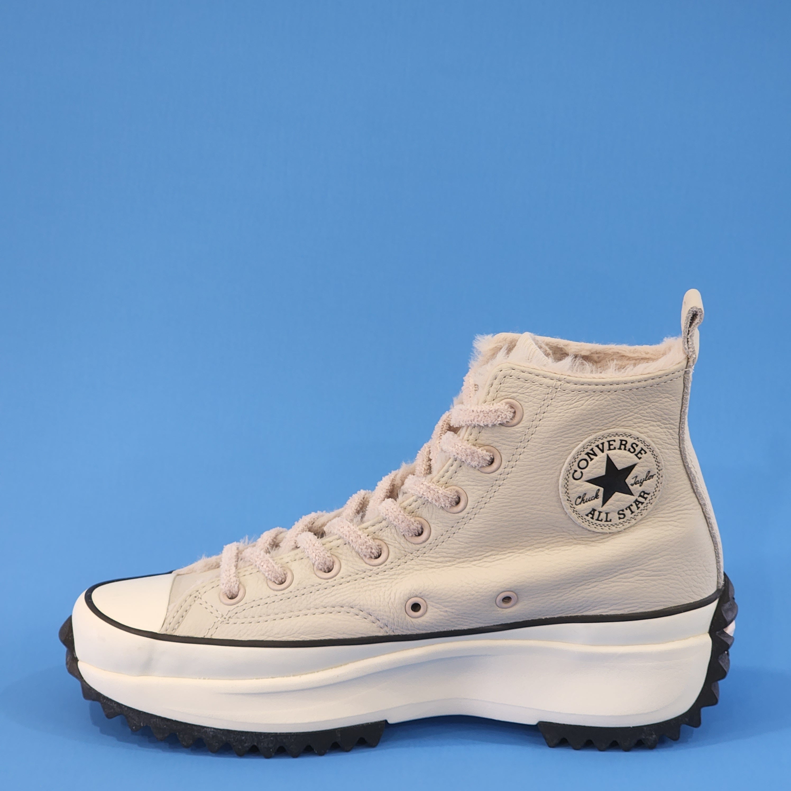 converse black cozy club run star hike sneakers