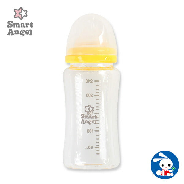 SmartAngel 広口ガラス哺乳びん 240ml/160ml