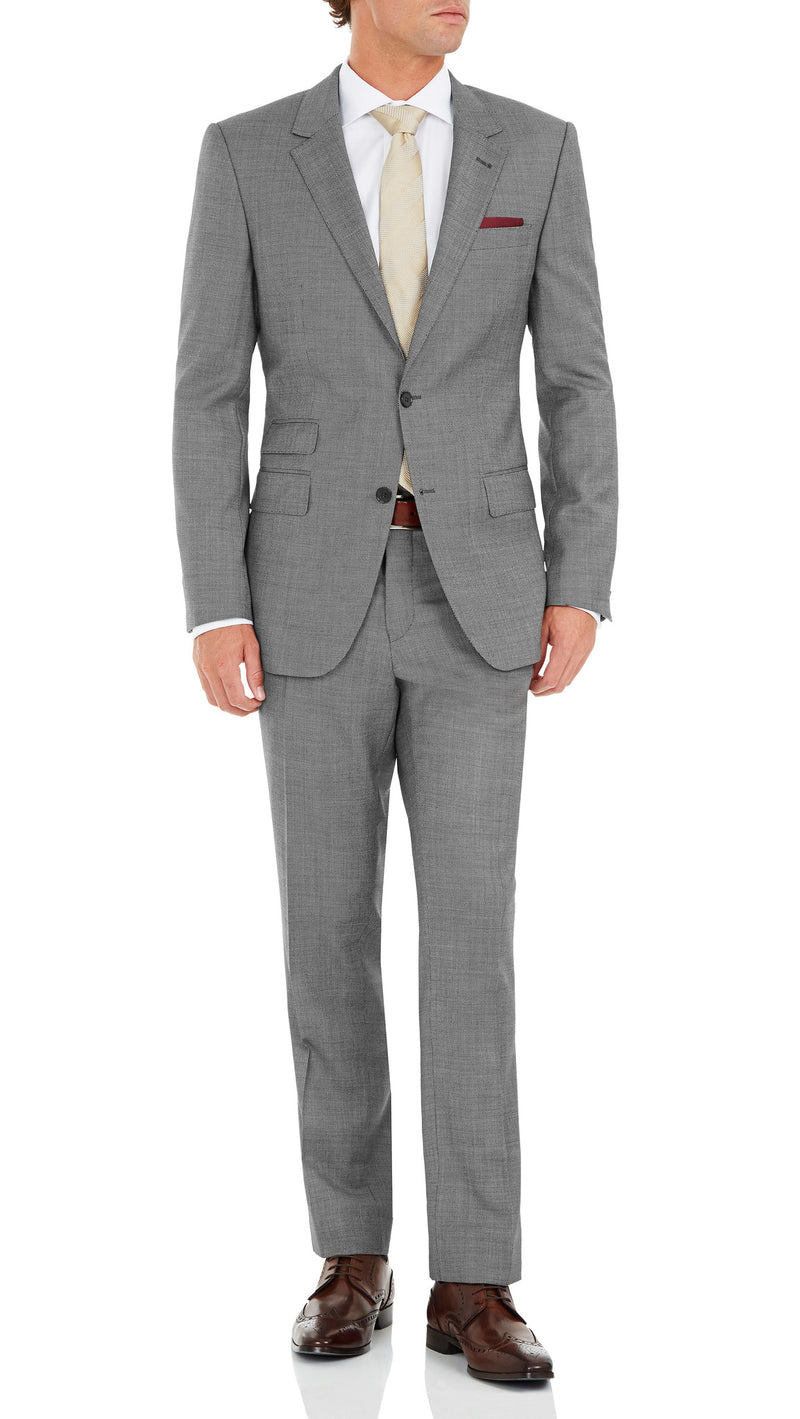 Nicholby & Harvard Brompton Suit in Birdseye Black | Ron Bennett Menswear