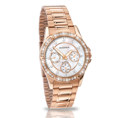 gold diamante watch