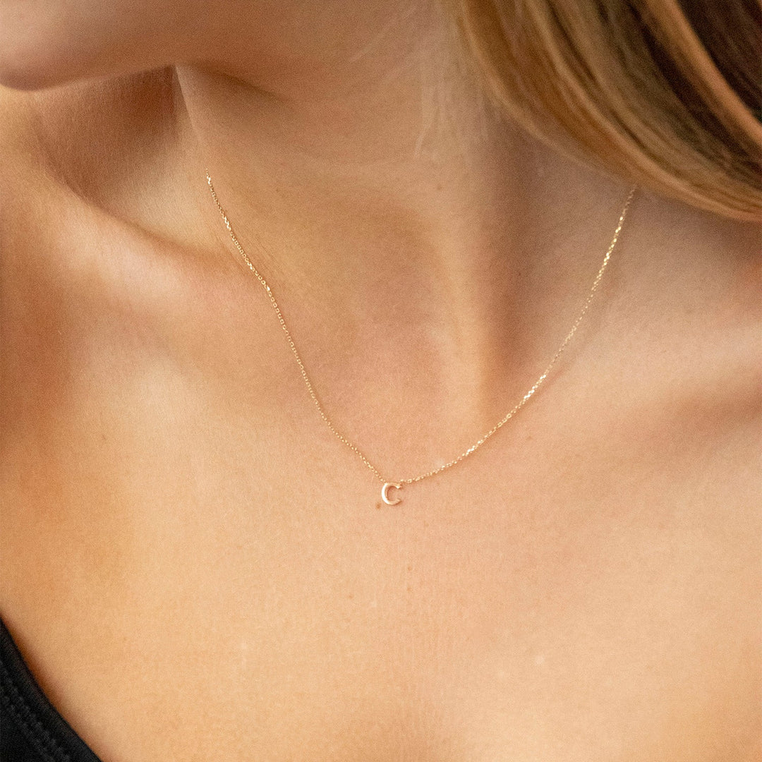 Diamond Triple Initial Necklace — EF Collection®