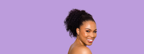 puffs, ponytails and buns for 4A afro kinky curly hair