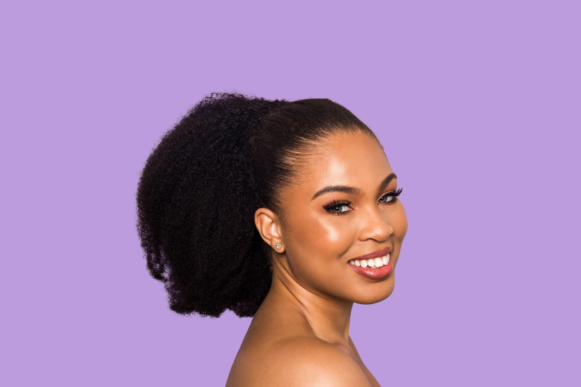 Afro Kinky Coily Drawstring Ponytails and Puffs | KinkyCurlyYaki