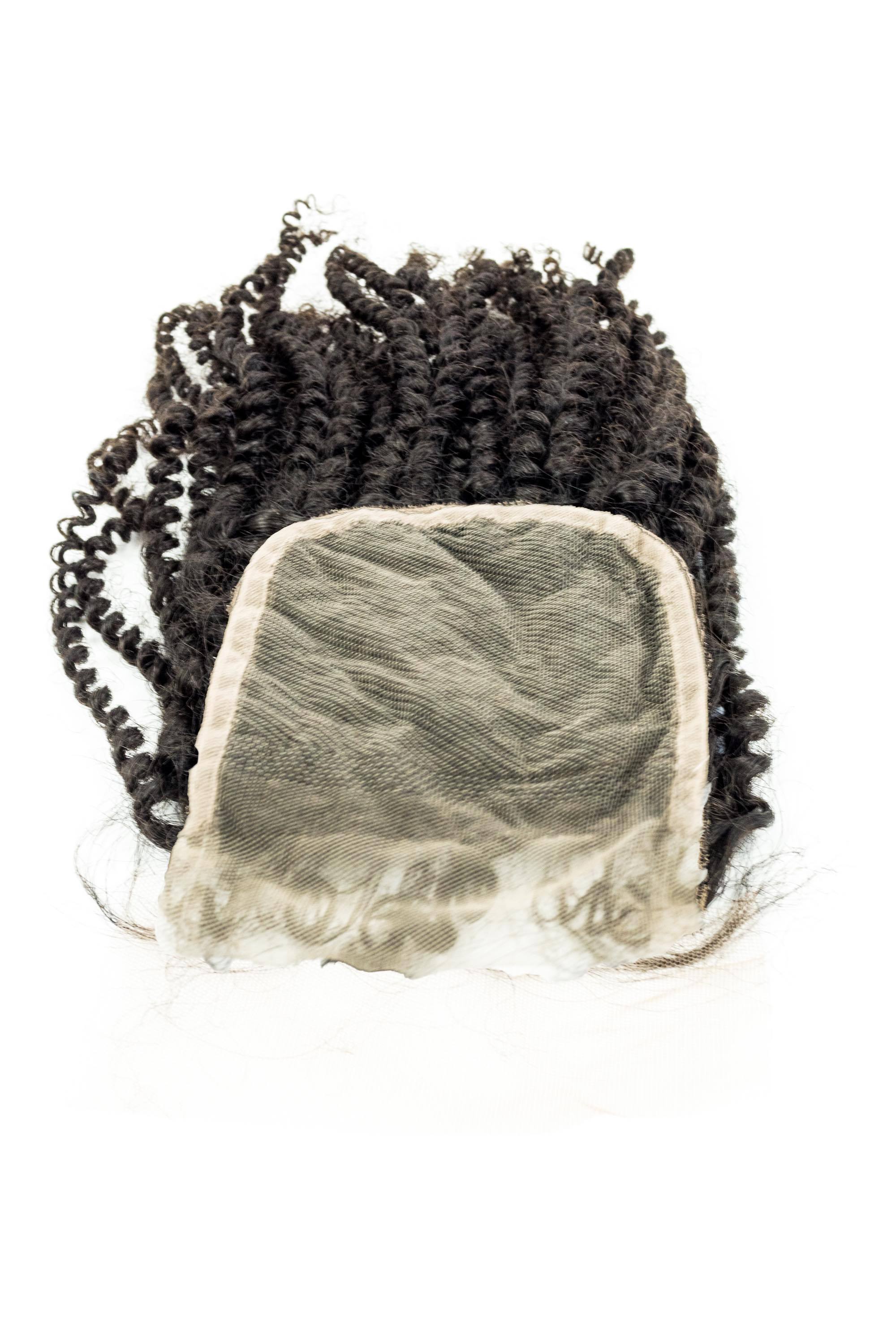 Natural Hair Weave HD Lace Closures 3C Kinky Curly